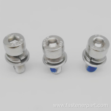 Point Glue-Locking Plum Blossom Hex Combination Screw Bolt